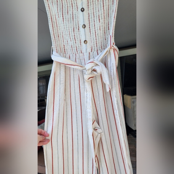 Nine Britton Tan Wide Leg Pant Suit, with Belt - Picture 2 of 5